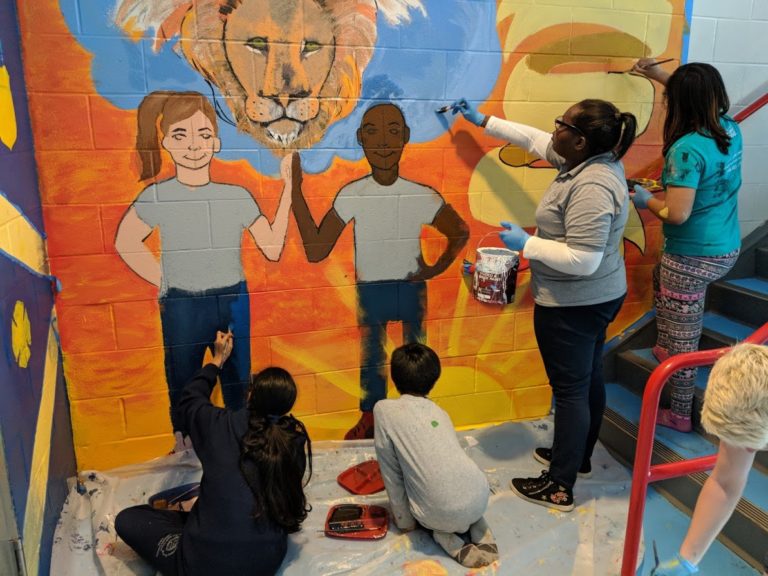 Mural Making at MAELS