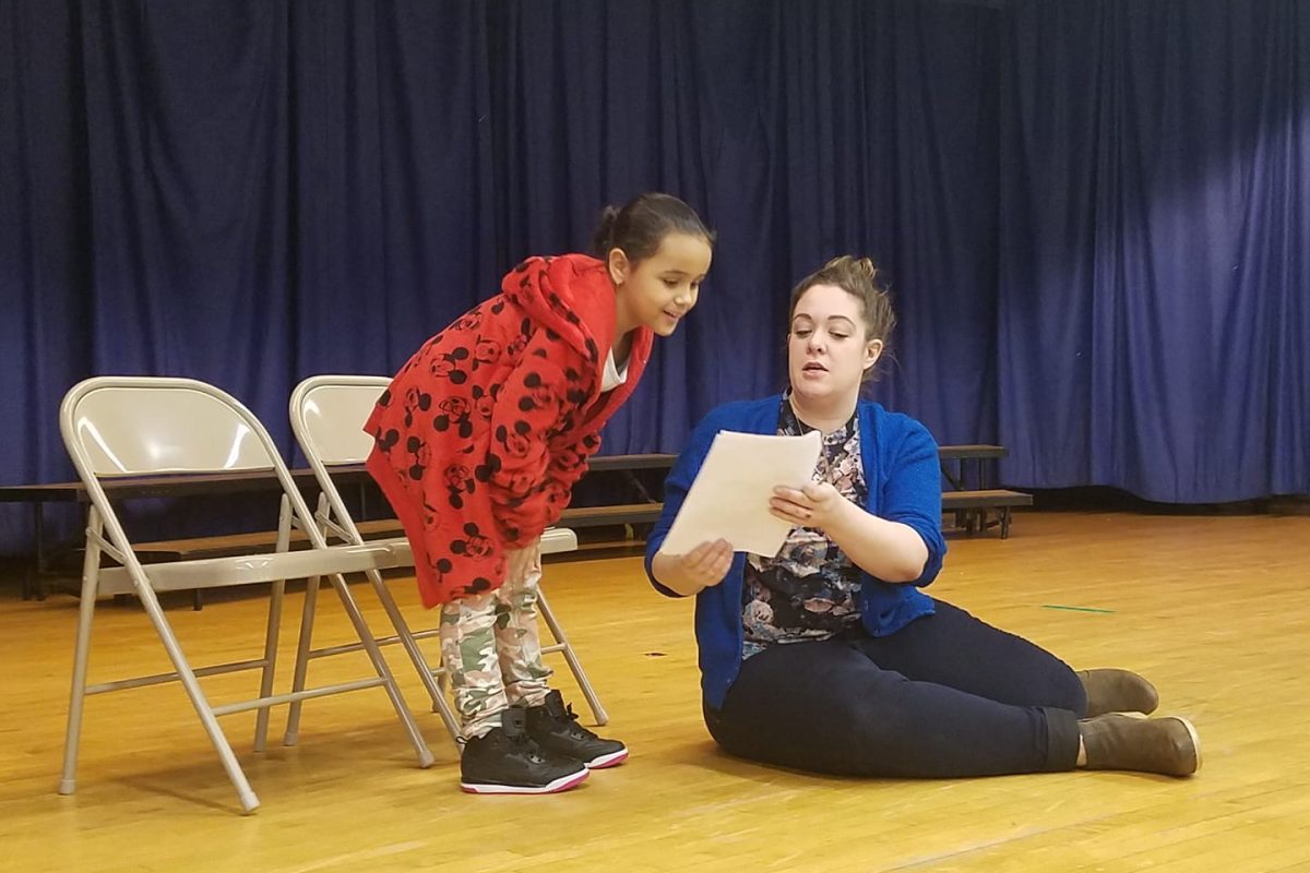 Teaching Artist with Student